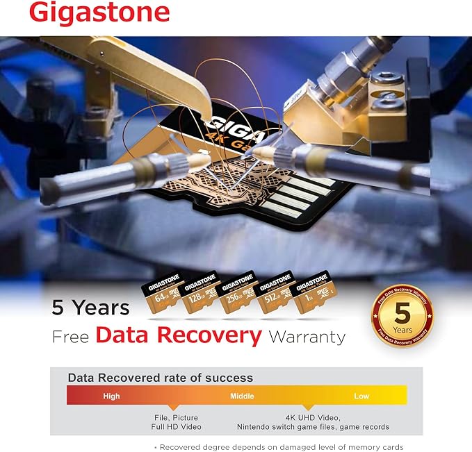 【For Switch 1 Only】GIGASTONE 128GB Micro SD Card, 4K UHD Game Turbo, MicroSDXC - Image 8