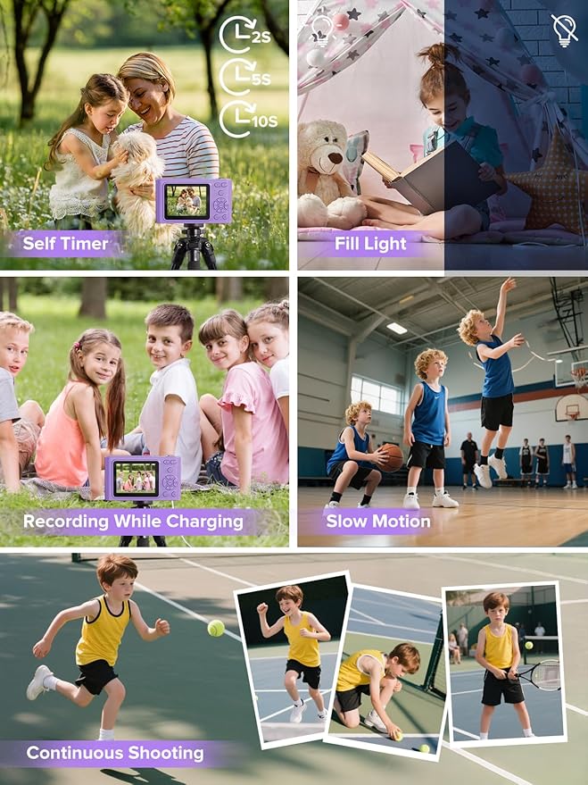 Digital Camera, Kids Camera1080P, Vlog Camera - Image 6