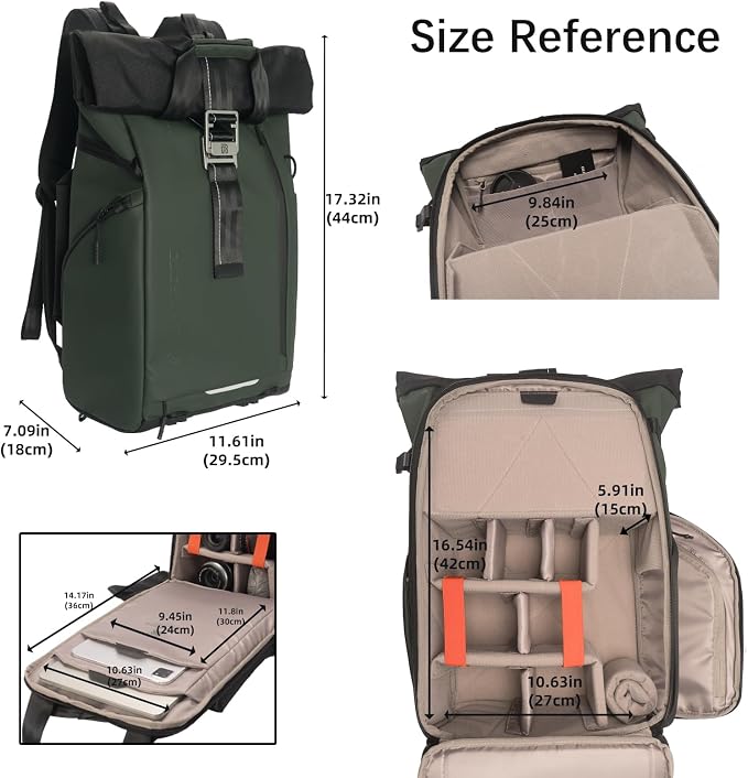 Besnfoto Camera Backpack, Waterproof Travel Camera Bag - Image 6