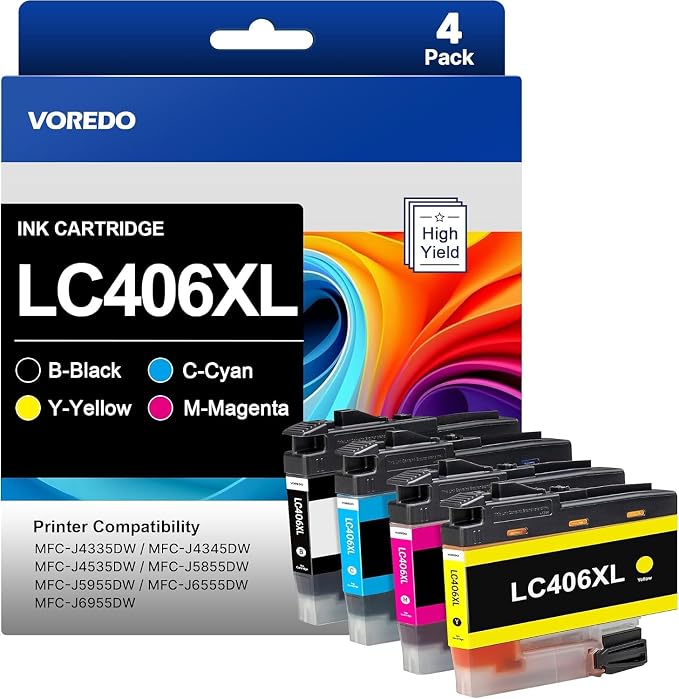 LC406XL for Brother LC406 Ink Cartridges | LC406 Ink Cartridges for Brother by Unknown