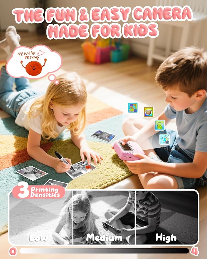 Kids Camera Instant Print, 1080P HD Kids Instant Camera - Image 4