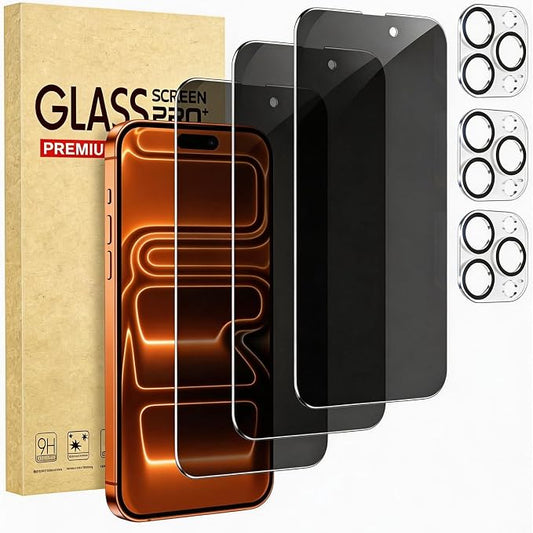 3 Pack Privacy Screen Protector by Cutebe