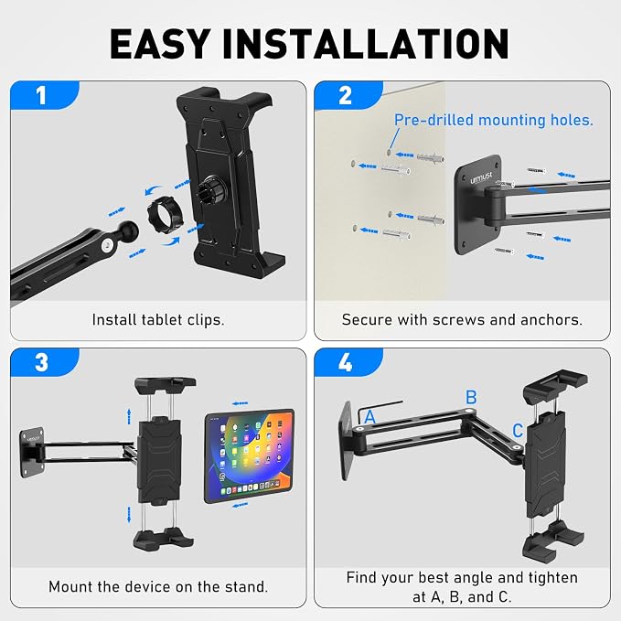Urmust Tablet Wall Mount Holder - Image 8