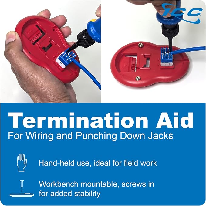 ICC CAT5e Keystone Jack with Slim Profile 180 Degree Punch Down, RJ45 UL Listed - Image 9