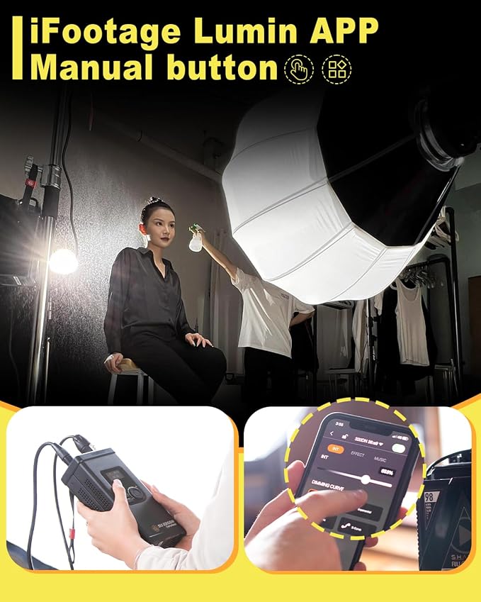 IFOOTAGE SL 320DN Video Light, 320W COB LED Light - Image 4