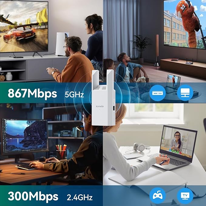 Tenda WiFi Range Extender AC1200 - Image 3