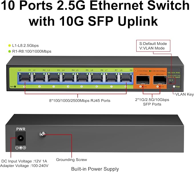 10 Port 2.5G Ethernet Switch - Image 2