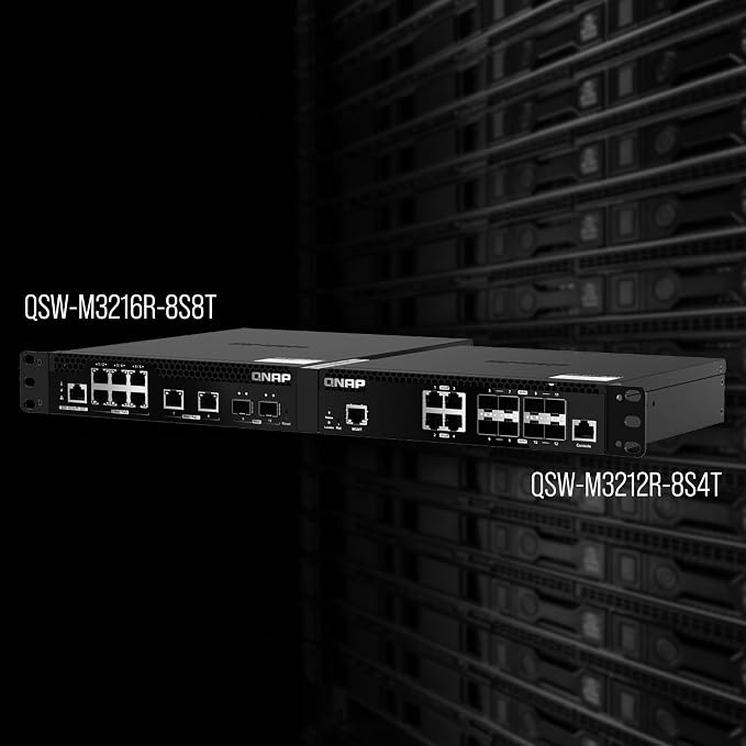 QNAP 12-Port Half-Width Rackmount 10GbE Managed Network Switch. Layer 2 - Image 2