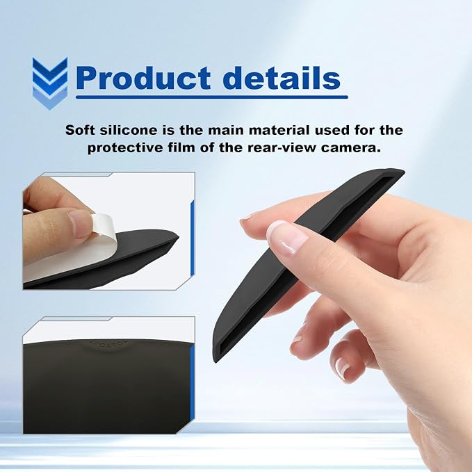 Car Reversing Camera rain Cover, Car Backup Camera Protective Sticker, Silicone - Image 3