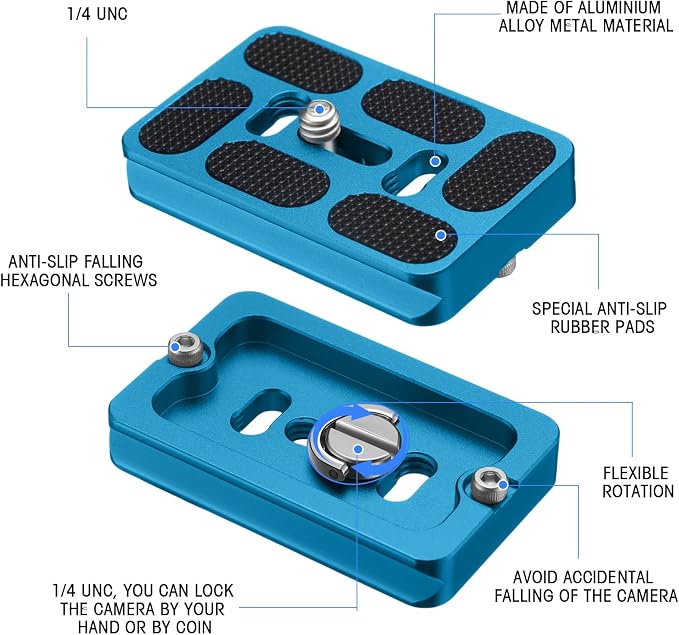Frienda 2 Pieces Metal Quick Release Plate - Image 3