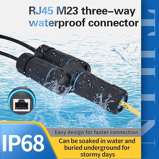 ZUZONG IP68 Waterproof RJ45 Coupler Splitter, Waterproof Ethernet Coupler 1 in - Image 8