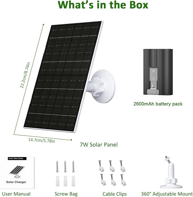 Zivif 7W Solar Panel Charger - Image 2