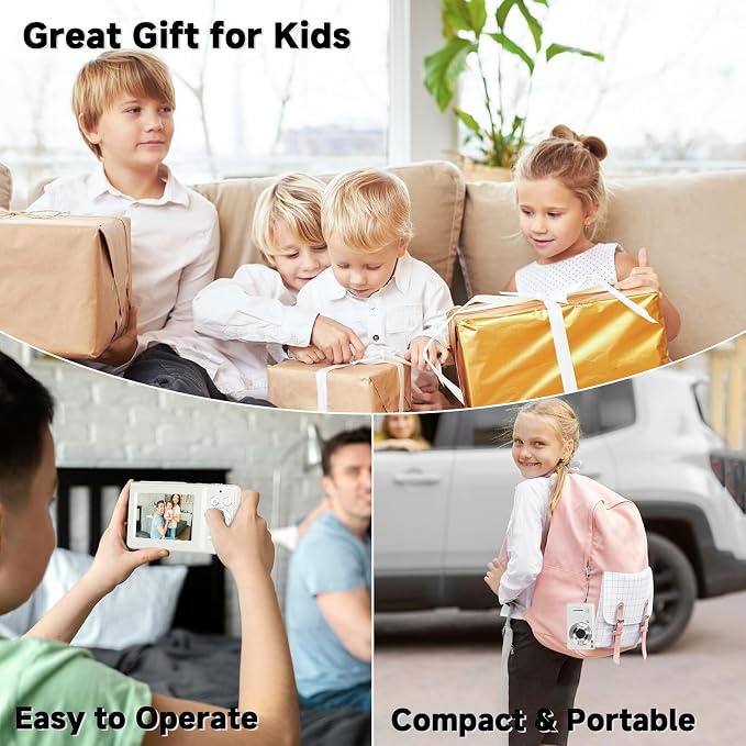 Digital Camera, 44MP Compact Camera, FHD 1080P Point and Shoot Digital Cameras - Image 7