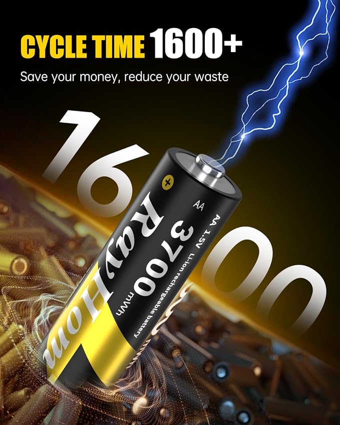 Rechargeable AA Lithium Batteries - Image 4