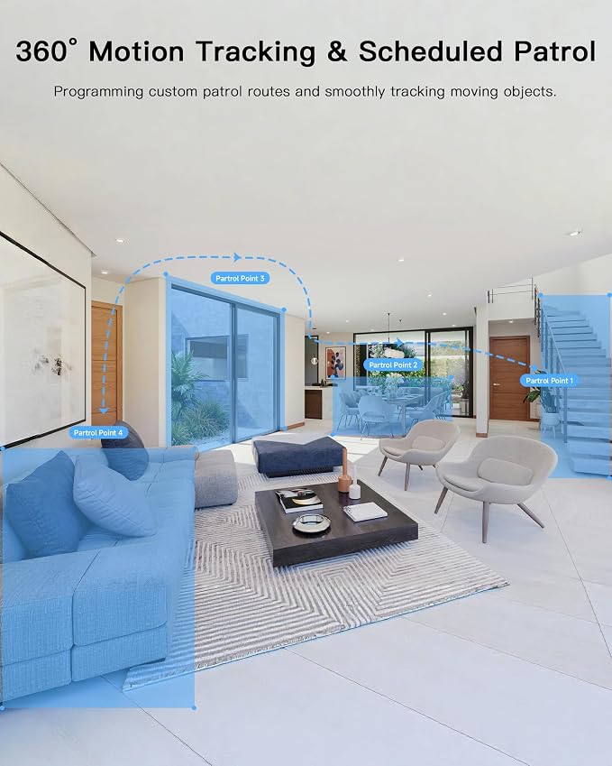 ARENTI 5G 4MP Pet Camera 2 Pack, No Subscription Indoor Security Camera - Image 6