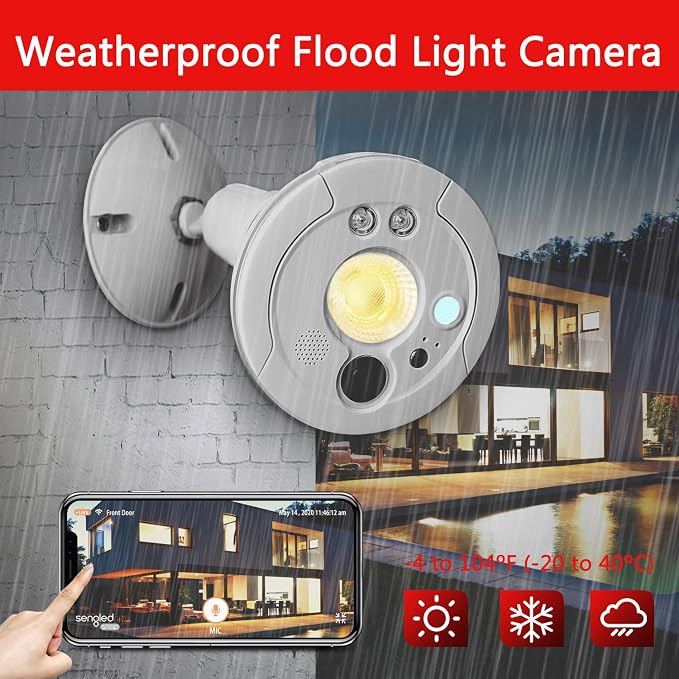Sengled Floodlight Camera with Motion Sensor Light, Outdoor Security Camera - Image 7