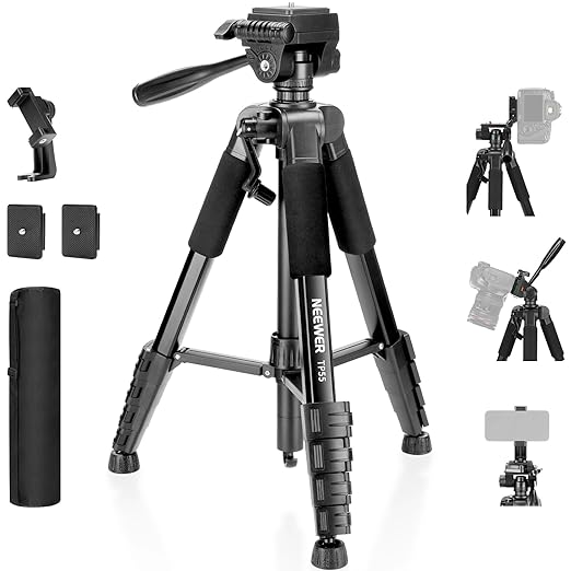 NEEWER BASICS Camera Tripod, Professional Aluminum Lightweight Portable Travel by Neewer