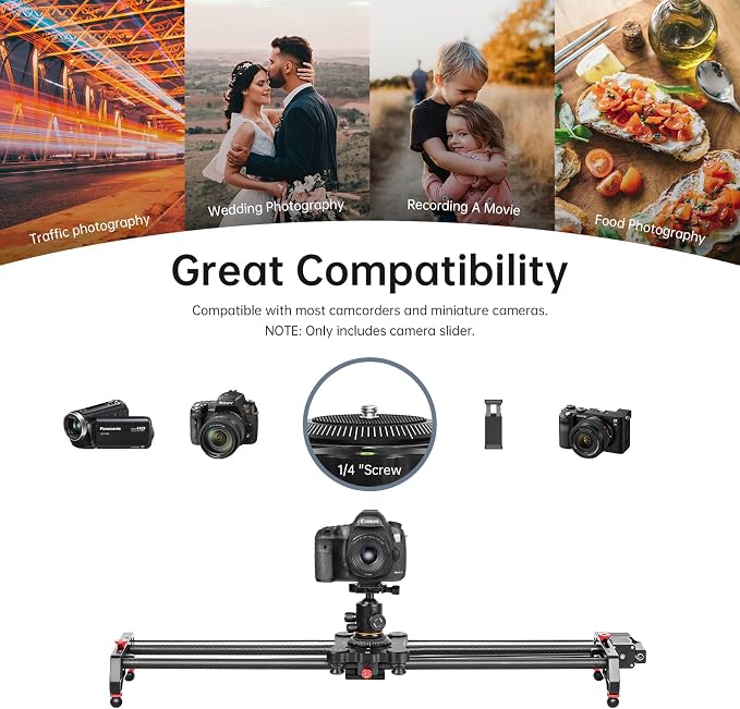 GVM Carbon Fiber Motorized Camera Slider - Image 8