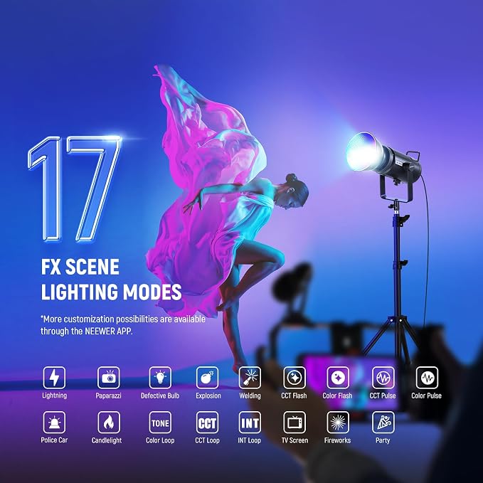 NEEWER CB 300C RGB LED Video Light - Image 6