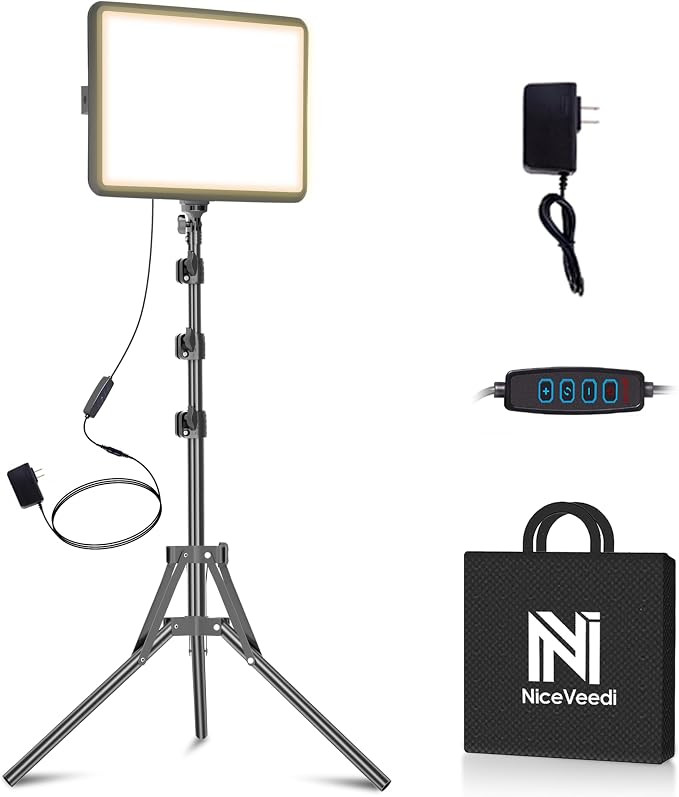 NiceVeedi 25W Photography Lighting, 2900-7000K Dimmable Ring Light by NiceVeediOfficial