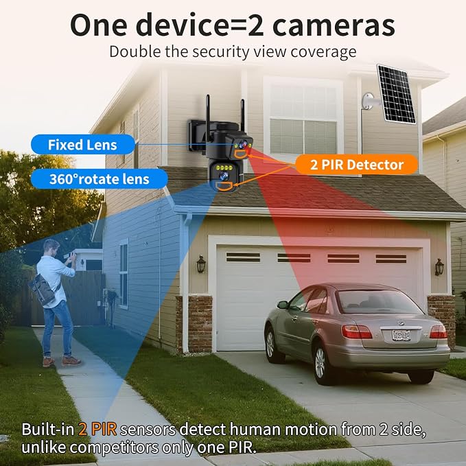 LETSCEE Security Cameras Outdoor WiFi, 5G/2.4G Cameras - Image 3