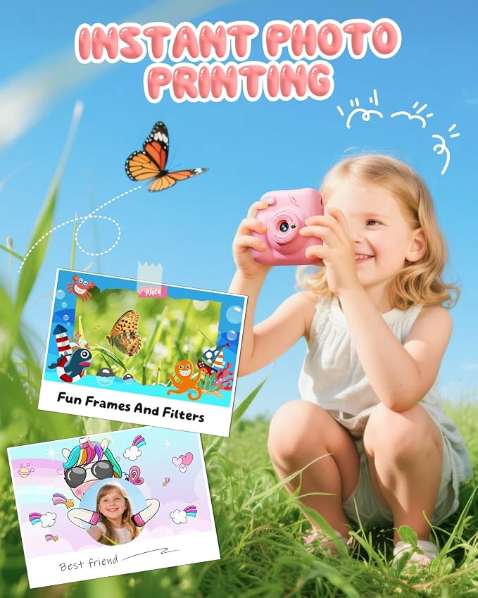 Kids Camera Instant Print, 1080P HD Kids Instant Camera - Image 3