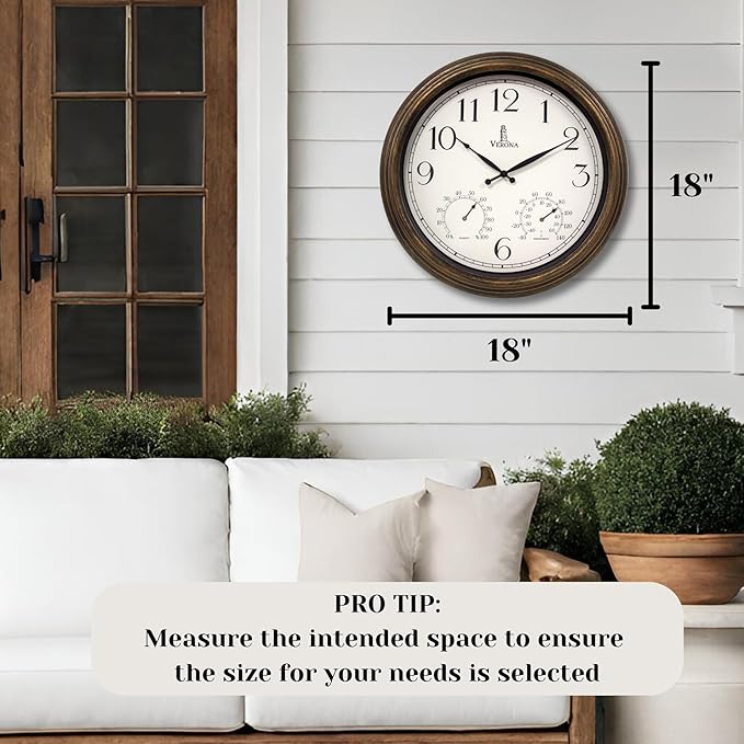 Outdoor Clocks for Patio Large Waterproof - Image 2