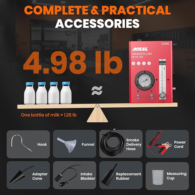 ANCEL S3000-US Smoke Machine Automotive Leak Detector - Image 9