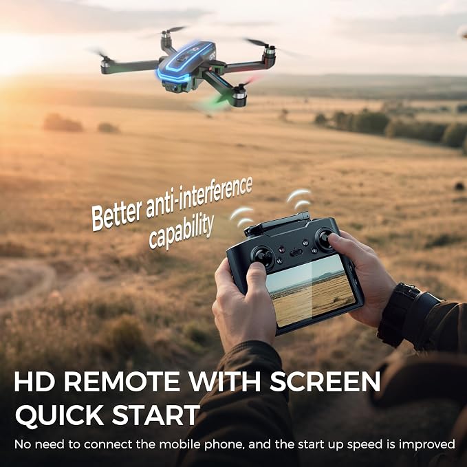GPS Drone with 4K HD Camera for Adults, 4.5 inch HD Screen on Remote Controller - Image 4