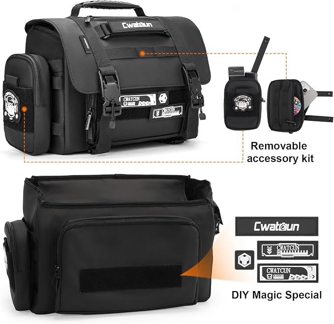 Cwatcun Camera Sling Bag, Waterproof Multifunction Photography Tactica Camera - Image 5