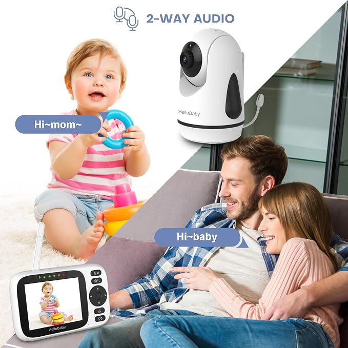 HelloBaby Monitor No WiFi Video Baby Monitor - Image 4