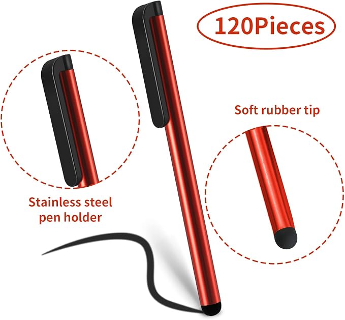 Outus 120 Pieces Stylus Pen Universal Capacitive Stylus Slim Digital Pen - Image 2