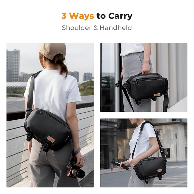 K&F CONCEPT Camera Sling Bag Crossbody Bag Waterproof Camera Shoulder Backpack - Image 7
