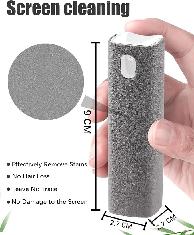 Screen Cleaner Car Screen Cleaner Spray and Wipe Car Stuff Mini Cleaning Kit - Image 3