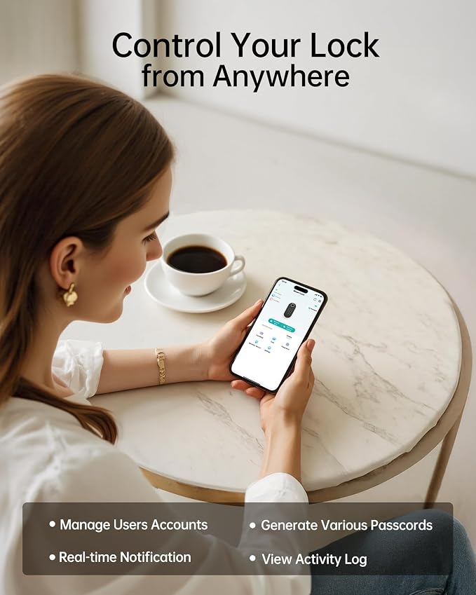 Built-in WiFi Smart Lock with Handle Set - Image 3