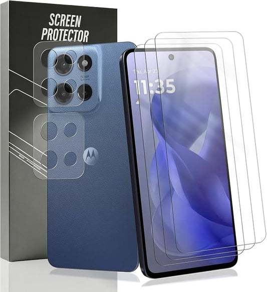3+2 Pack Tempered Glass for Motorola Moto G Power Screen Protector by Unknown