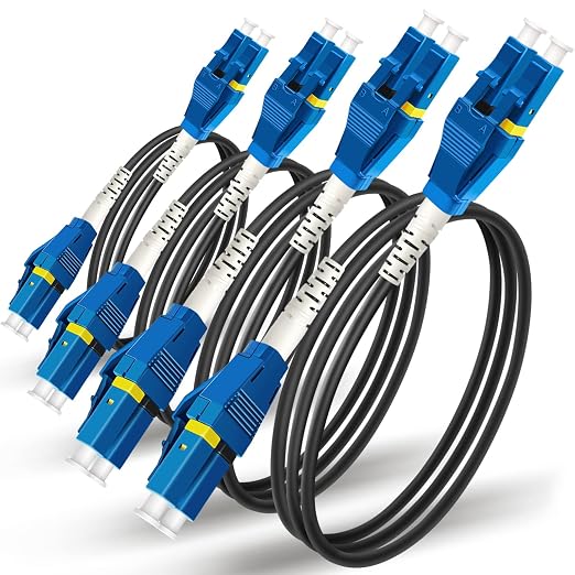 Uniboot LC to LC Armored Fiber Patch Cable, Single Mode Duplex Fiber Optic by Bangun