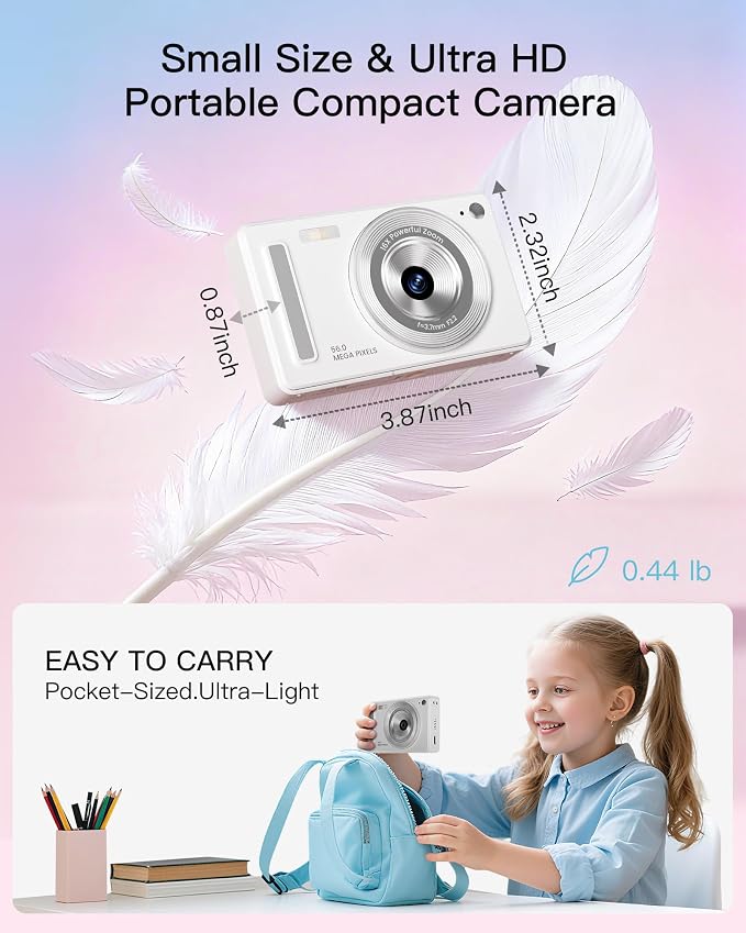 Digital Camera, FHD 1080P Point and Shoot Camera - Image 4