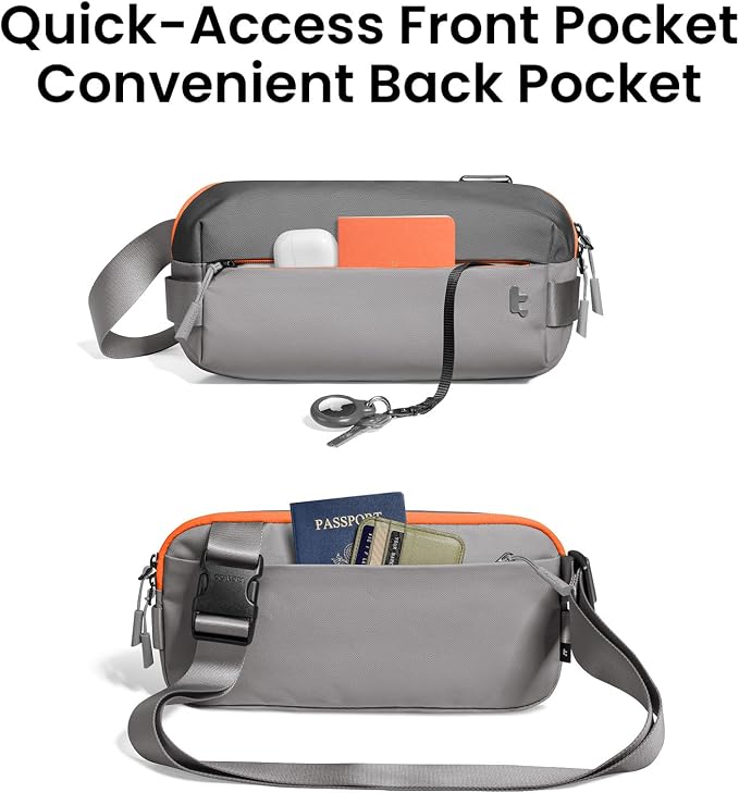 tomtoc Compact EDC Sling Bag 3L-10L, Minimalist Crossbody Bag Chest Shoulder - Image 5