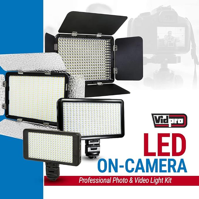 Vidpro LED-530 Photo and Video Light Kit - Image 2