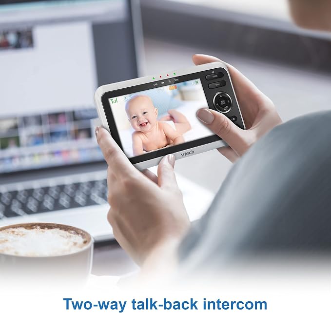 VTech Baby Monitor with 2 Cameras No WiFi & 5" Screen – Split-Screen, Patrol - Image 9