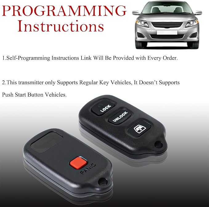 MechanMagic 2PCS Key Fob Remote Replacement Fits - Image 4