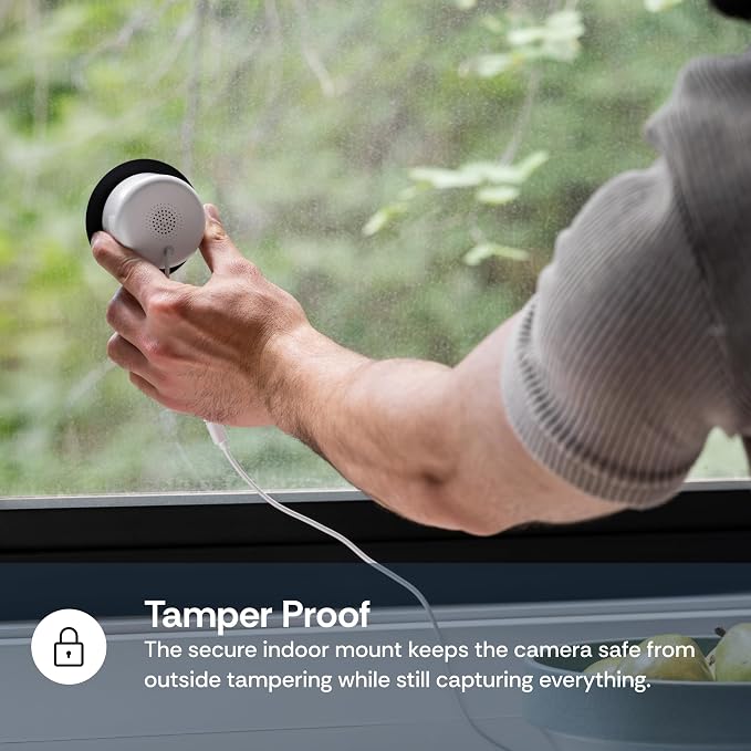Luna Indoor/Outdoor Camera, Wired and 2K Window Camera, 2.4GHz WiFi6 Cameras - Image 4