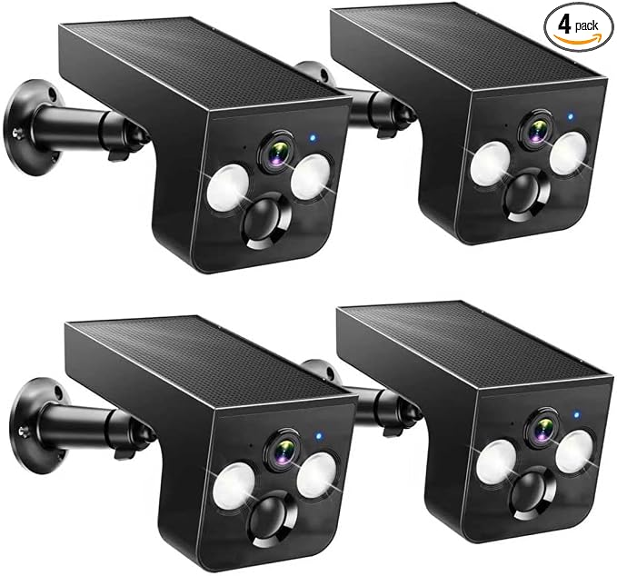 Solar Security Cameras Wireless Outdoor, 2K Solar Powered WiFi Camera, IP65 by Unknown
