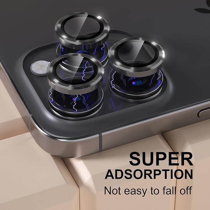 Misea Compatible for iPhone 16 Pro/iPhone 16 Pro Max Camera Lens Protector - Image 6