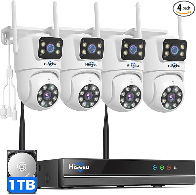 Hiseeu Wireless Security Cameras Outdoor, 5G & 2.4G WiFi Pro, Wireless Home by Hiseeu