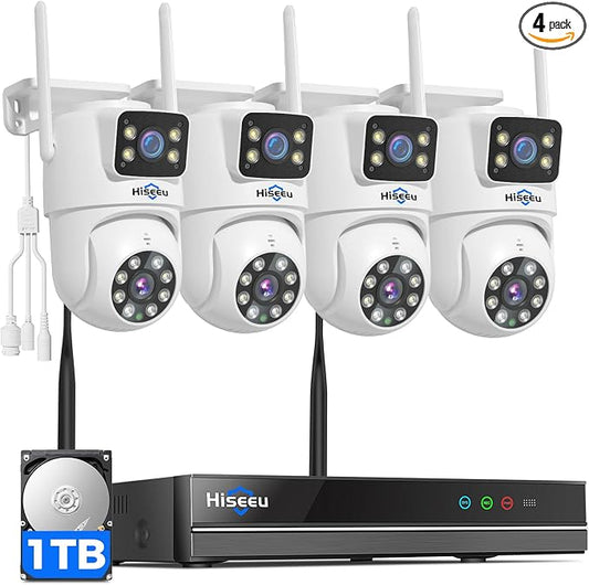 Hiseeu Wireless Security Cameras Outdoor, 5G & 2.4G WiFi Pro, Wireless Home by Hiseeu