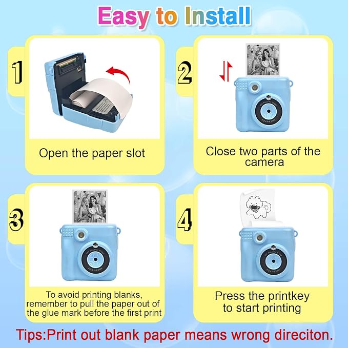 36 Rolls Kids Camera Paper Roll Refill Compatible - Image 12