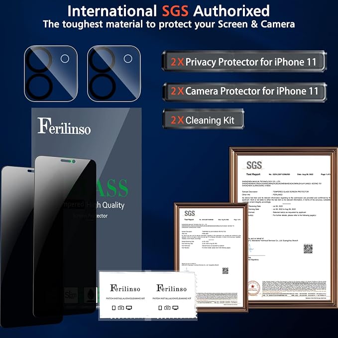Ferilinso 4 Pack Privacy Screen Protector - Image 2