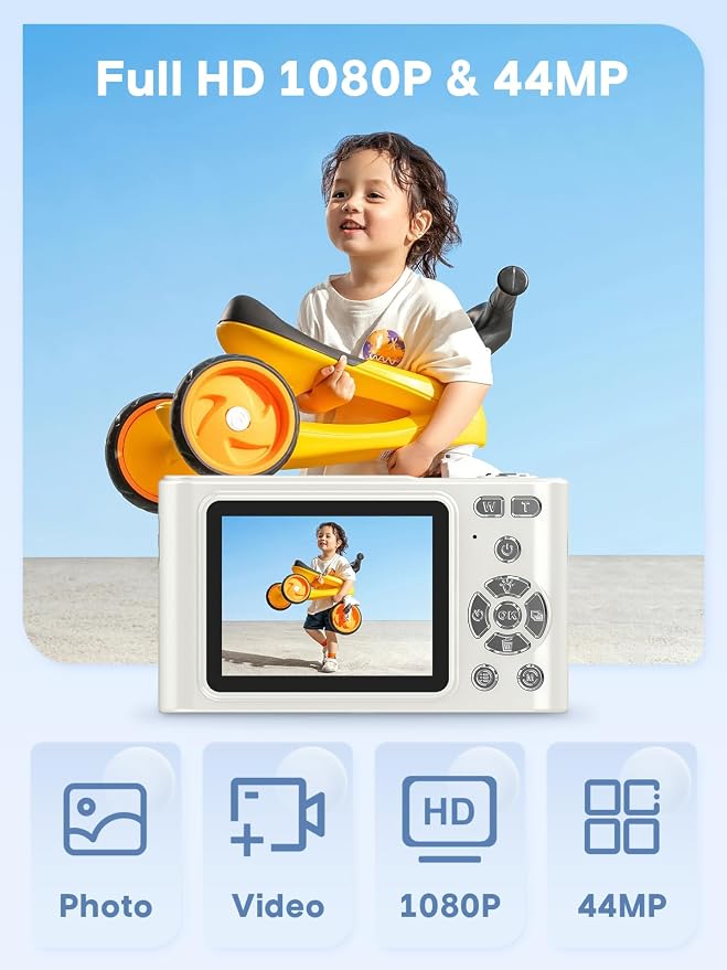 Digital Camera, 44MP Full HD 1080P Point and Shoot Camera - Image 2